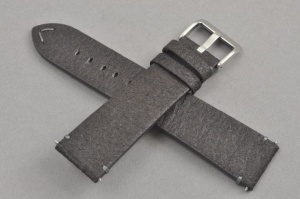 Pasek Vegan Vintage, Pinatex, Ciemny brąz, 22mm