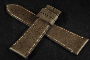 Pasek do zegarka Longines Lindbergh, Skórzany, Brązowy, 25mm