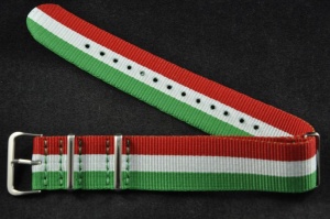Pasek typu Nato, Nylonowy, Włoski, 22mm
