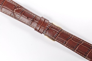 Pasek Horido 182, Skórzany, Ciemny brąz, 19mm