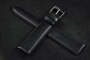 Pasek Bros 8541, Skóra naturalna, Czarny, 18mm