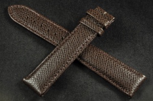 Pasek do zegarka Longines, Skórzany, Ciemny brąz, 21mm, XL