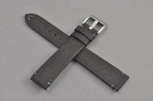 Pasek Vegan Vintage, Pinatex, Ciemny brąz, 18mm