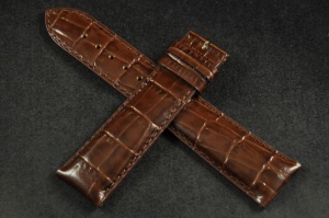 Pasek do zegarka Longines, Skórzany, Ciemny brąz, 21mm