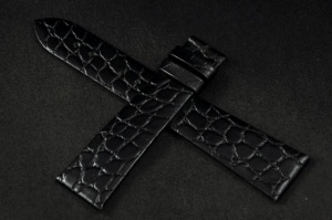 Pasek do zegarka Longines La Grande Classique, Skórzany, Czarny, 20mm