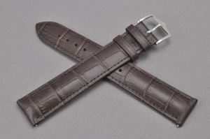 Pasek do zegarka Hirsch Duke, Skórzany, Brązowy, 20mm ,XL