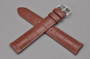 Pasek do zegarka Hirsch Duke, Skórzany, Brązowy, 20mm, XL