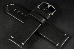 Pasek Hirsch Ranger, Skórzany, Czarny, 24mm