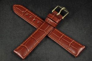 Pasek do zegarka Hirsch Duke, Skórzany, Brązowy, 18mm