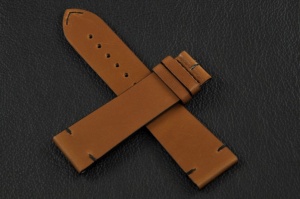 Pasek do zegarka Longines Skin Diver, Skórzany, Brązowy, 22mm