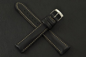 Pasek Morellato Castagno 3687, Skóra Syntetyczna, Czarny, 18mm
