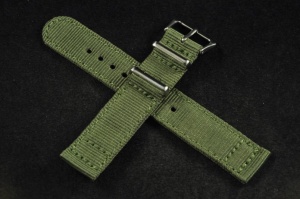 Pasek Nato dwuczęściowy, Zielony, 18mm