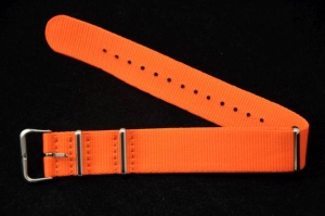 Pasek typu Nato, Nylonowy, Pomarańczowy, 20mm