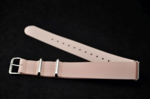 Pasek typu Nato, Nylonowy, Różowy, 18mm