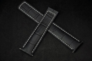 Pasek do zegarka Tag Heuer, Skórzany, Czarny, 20mm