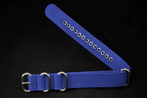 Pasek typu Zulu, Tkanina, Niebieski, 20mm