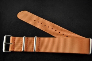 Pasek typu Nato, Nylonowy, Pomarańczowy, 22mm