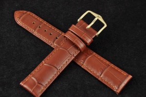 Pasek do zegarka Hirsch Duke, Skórzany, Brązowy, 17mm, M