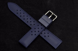 Pasek typu Tropic, Silikonowy, Granatowy, 20mm