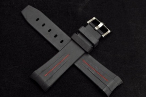 Pasek do zegarka Rolex profilowany, Kauczuk, 20mm