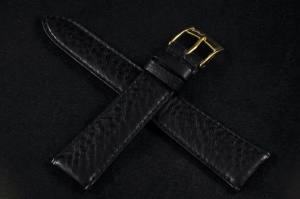 Pasek Bros 8533, Skóra naturalna, Czarny, 20mm