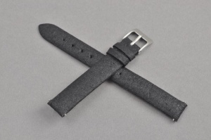 Pasek Vegan, Pinatex, Czarny, 12mm 