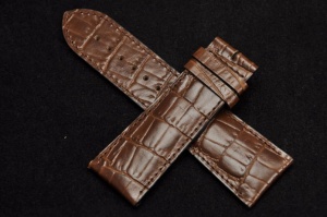 Pasek do zegarka Longines DolceVita, Skórzany, Brązowy, 26mm