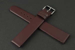 Pasek Happel Merano,  Skórzany, Bordowy, 17mm 