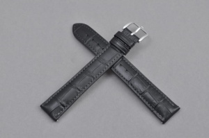 Pasek do zegarka Hirsch Duke, Skórzany, Czarny, 18mm, XL