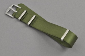 Pasek Nato Seatbelt, Nylonowy, Zielony, 20mm