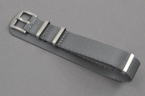 Pasek Nato Seatbelt, Nylonowy, Szary, 20mm