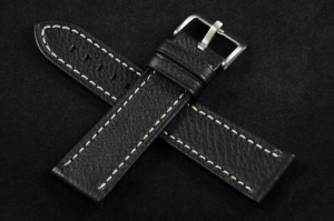 Pasek Condor 628, Skórzany, Czarny, 22mm