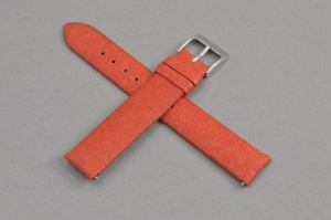 Pasek Vegan, Pinatex, Czerwony, 16mm