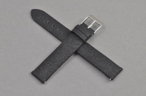 Pasek Vegan, Pinatex, Czarny, 16mm