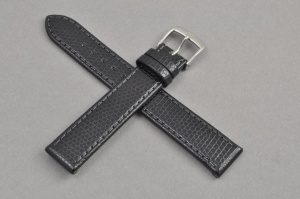 Pasek Di-Modell Brillant 1125, Skórzany, Czarny, 17mm