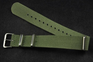 Pasek typu Nato, Nylonowy, Oliwkowy, 20mm
