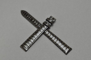 Pasek do zegarka Longines Presence, Skórzany, Ciemny brąz, 12mm