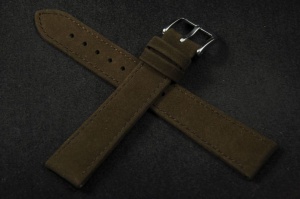 Pasek do zegarka Hirsch Osiris, Skórzany, Ciemny brąz, 20mm, M