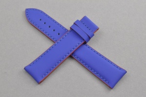 Pasek do zegarka Certina DS Podium C034417, Skórzany, Niebiesko-czerwony, 20mm