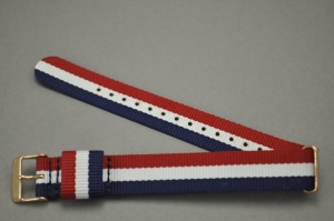 Pasek Nato, Styl DW, Cambridge, Granatowo-biało-czerwony, 20mm