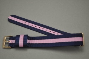 Pasek Nato, Styl DW, Winchester, Granatowo-różowy,20mm
