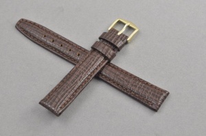 Pasek typu Vintage Elegance, Skórzany, Brązowy, 17mm