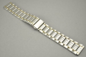 Bransoleta do zegarka, Stalowa, Bicolor, 20mm