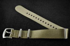 Pasek Nato Seatbelt, Nylonowy, Khaki, 18mm