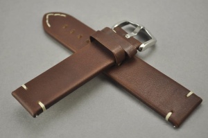 Pasek Hirsch Ranger, Skórzany, Brązowy, 22mm