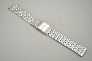 Bransoleta do zegarka, Stalowa, Srebrna, 20mm