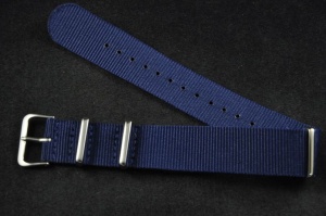 Pasek typu Nato, Nylonowy, Granatowy, 20mm