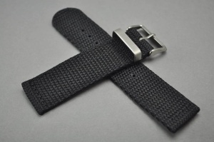 Pasek Nato dwuczęściowy, Czarny, 22mm