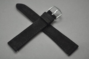 Pasek do zegarka Hirsch Osiris, Skórzany, Czarny, 18mm, M