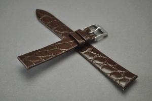 Pasek Horido 117, skóra naturalna, Ciemny brąz, 16mm